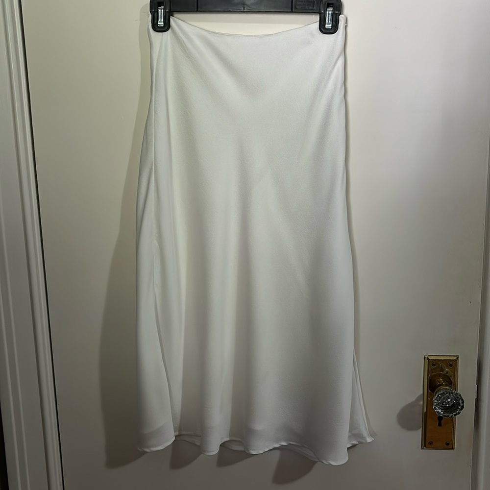 White A-Line Skirt
